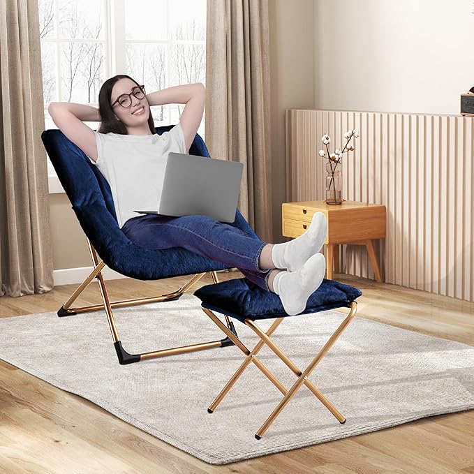 Comfy Oversized Saucer Chair - Image 2
