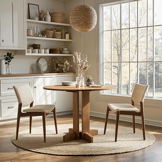 Acanva 47" Small Round Dining Table - Image 6