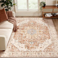 Tangsoo Area Rug 3x5 Bedroom Rug, Washable Vintage Indoor, Non Slip Accent by Tangsoo
