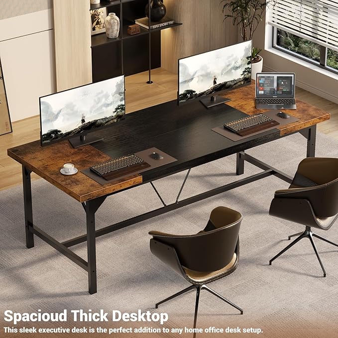 Unikito Large Computer Desk, 63 x 31.5 Inch Long Office Desks, Premium Sturdy 2 - Image 7