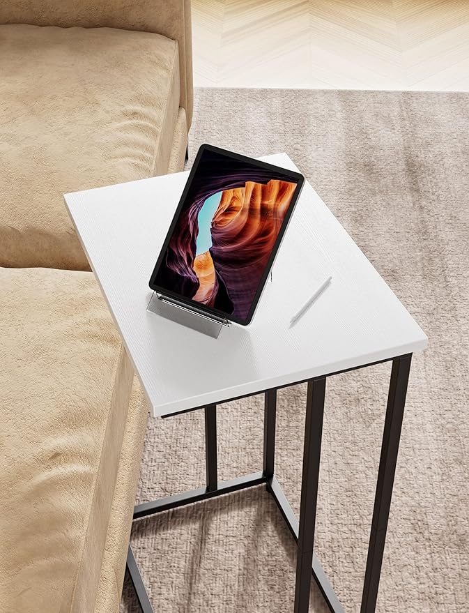 Innerjoin Wide C Side Table, C Couch Laptop Table - Image 4