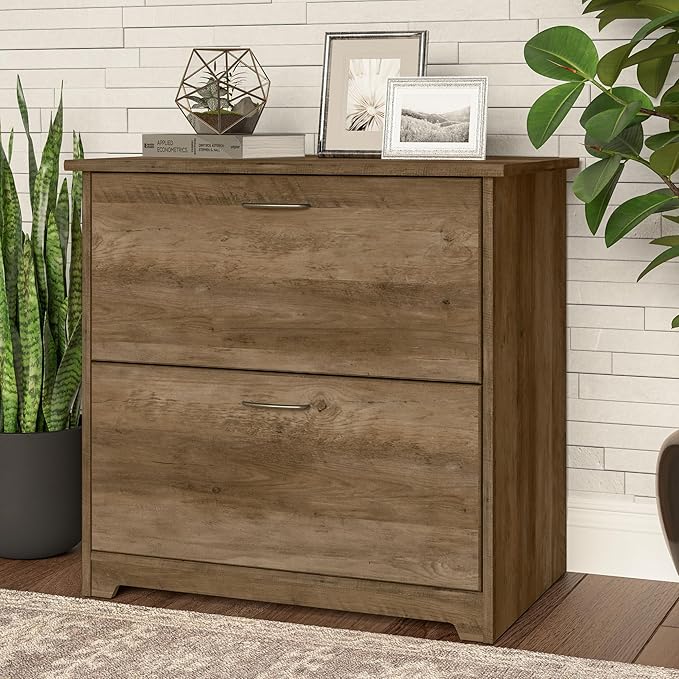 Bush Furniture Cabot 2 Drawer Lateral File Cabinet in Reclaimed Pine, Home - Image 2
