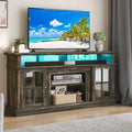 YITAHOME LED Farmhouse TV Stand by YITAHOME