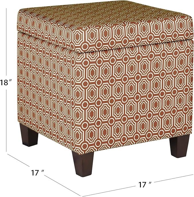 HomePop Upholstered Storage Cube Ottoman - Image 3