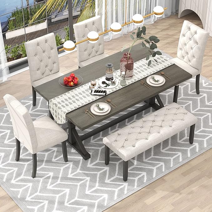 Ball & Cast 6 Piece Dining Table Set - Image 2