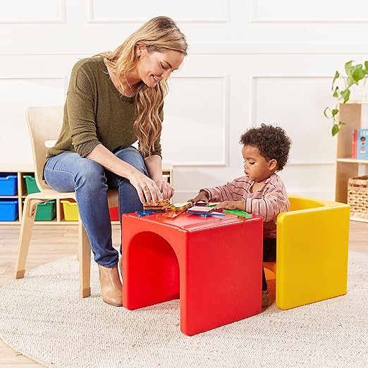 ECR4Kids Tri-Me Table and Cube Chair Set - Image 9