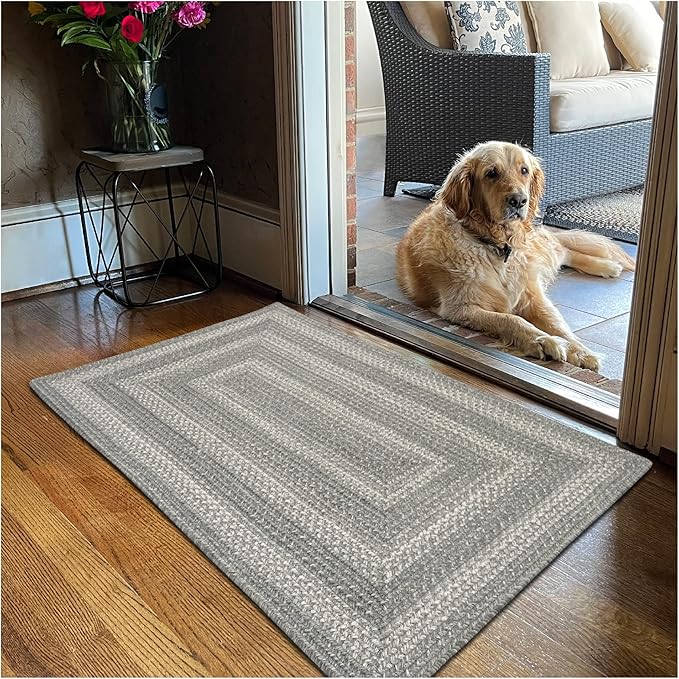 Grey Cloud Jute Braided Rugs, 20x30 Rectangle - Image 10