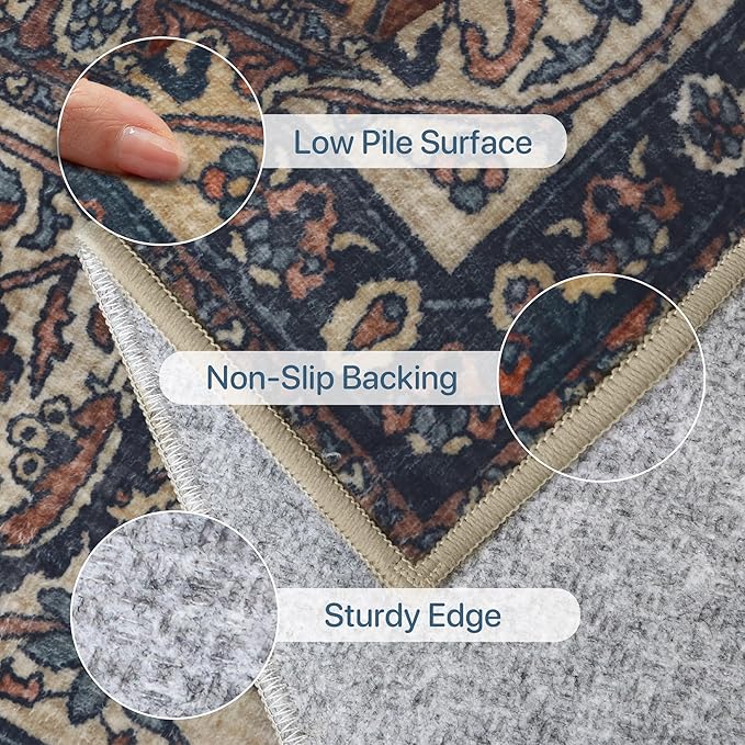 8X10 Area Rugs Machine Washable Rugs - Image 5