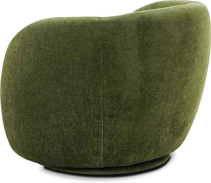 POLY & BARK Poole Lounge Chair in Distressed Green Velvet - Image 6