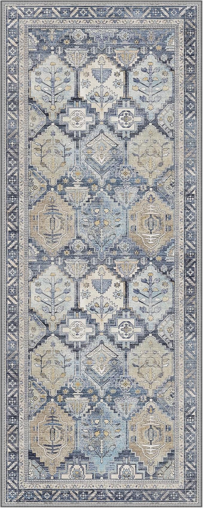 GENIMO 2x5 Runner Rugs for Hallway, Machine Washable Non Slip Vintage Rugs - Image 7