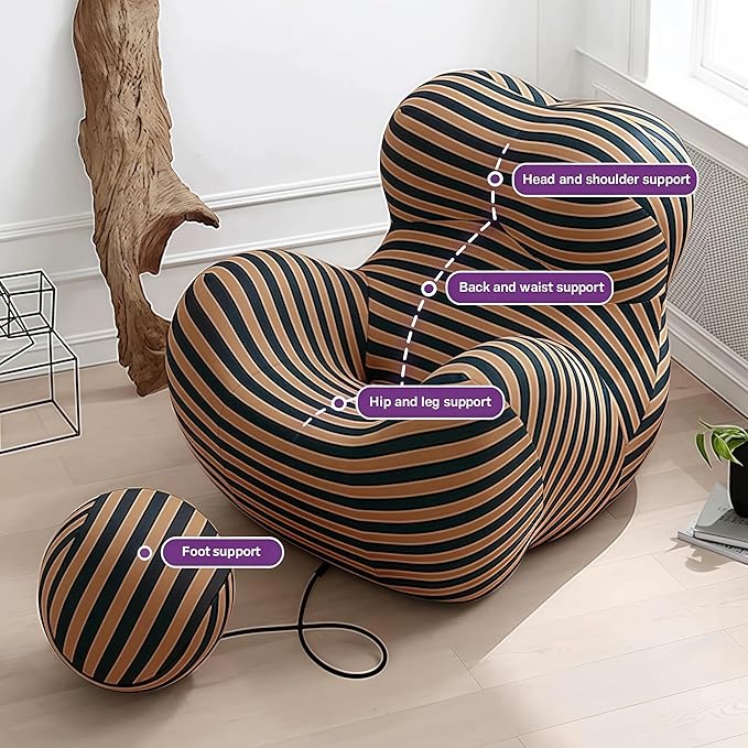 Bean Bag Chair - Memory Foam Bean Bag Chair - Image 6