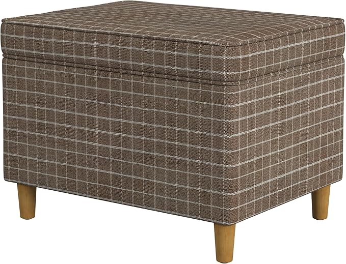 Home Decor | Dinah Collection Modern Storage Ottoman | Ottoman - Image 4