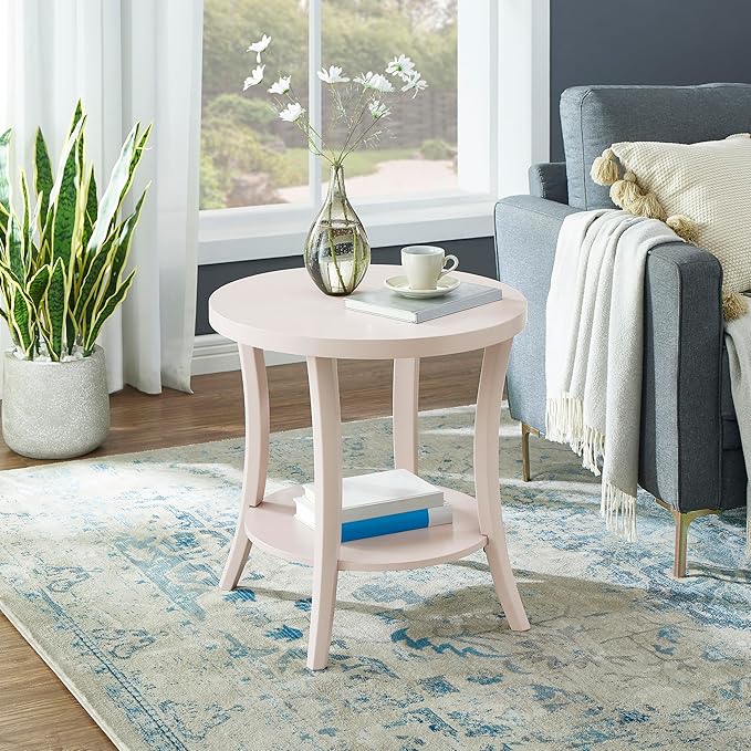 Roundhill Furniture Perth Contemporary Round End Table by RoundhillFurniture