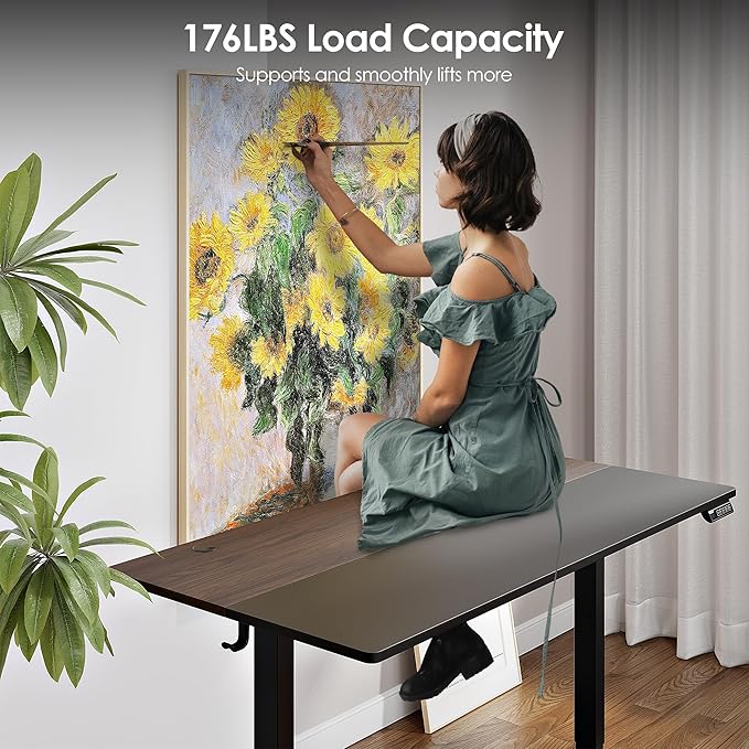 Monomi Electric Height Adjustable Standing Desk, 48x24 Inches, Ergonomic Home - Image 6