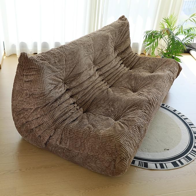 Fireside Three-Seater Mid-Century Armless Sofa — Floor Lounger in Soft Premium - Image 6