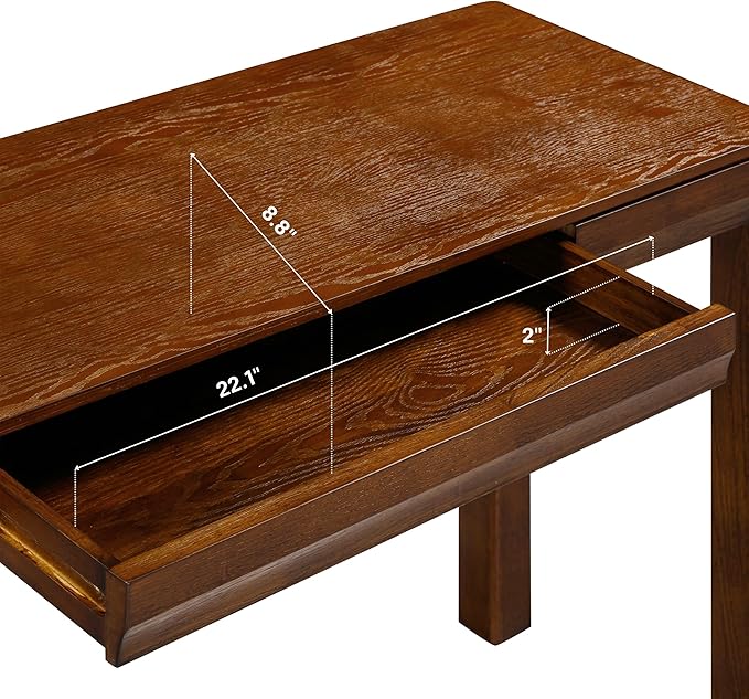 NTC Flow Modern Wooden Rectangle Console Table - Image 7