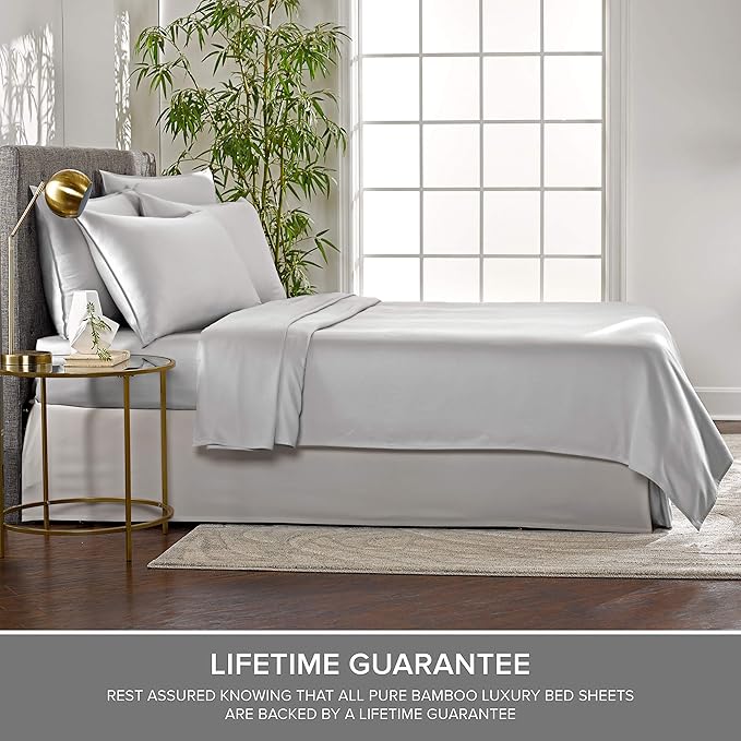 Split King Sheets by Pure Bamboo, Genuine 100% Organic Viscose Derived from - Image 4