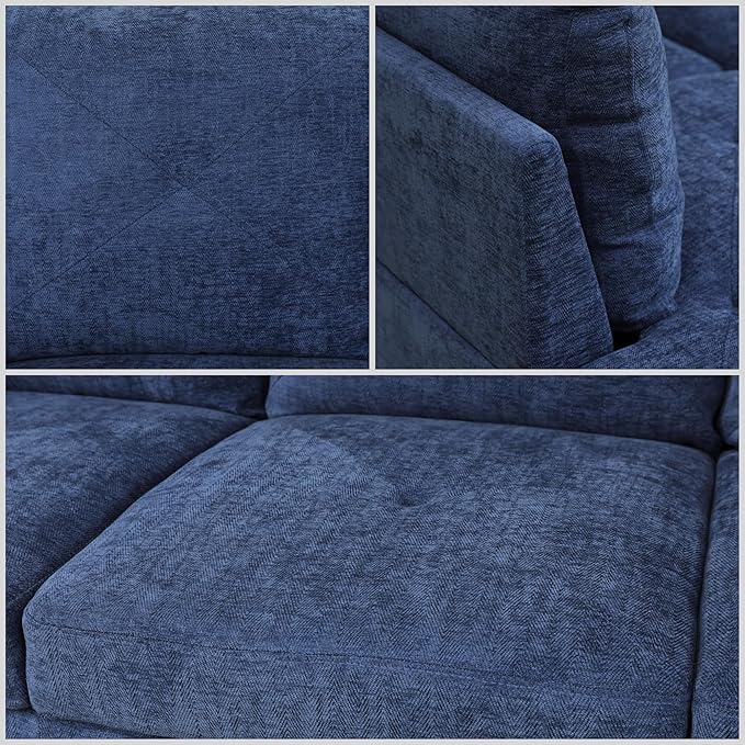 L Shaped Sectional Couches for Living Room, Modular 4 Seat Sofa - Image 6