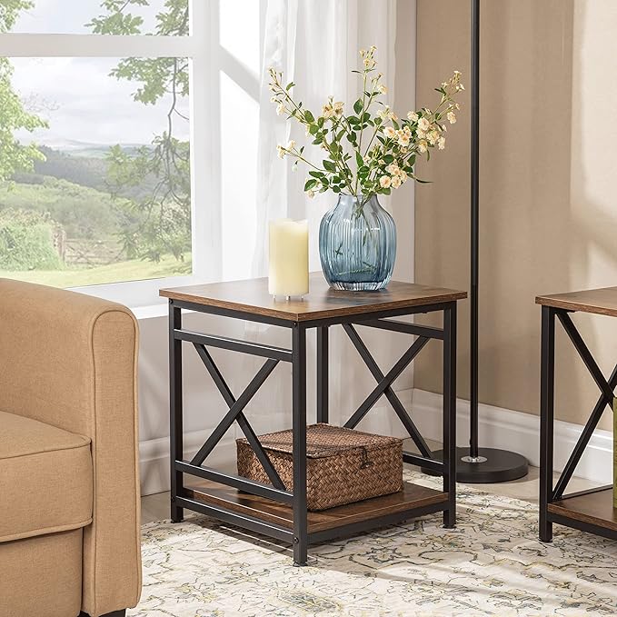 Industrial End Table Side Table - Image 2