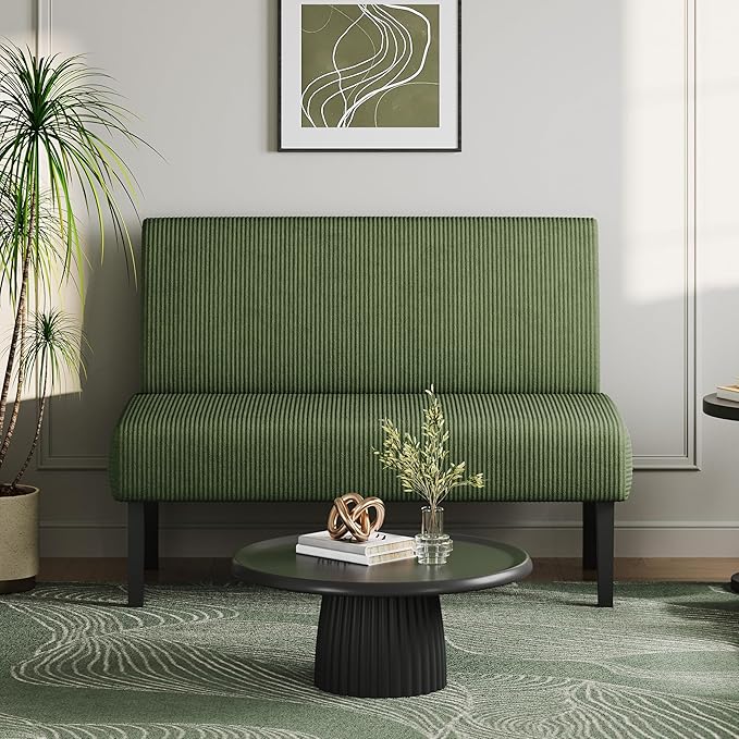 Yaheetech Small Mini Sofa Couch Armless Loveseat Futon by Yaheetech