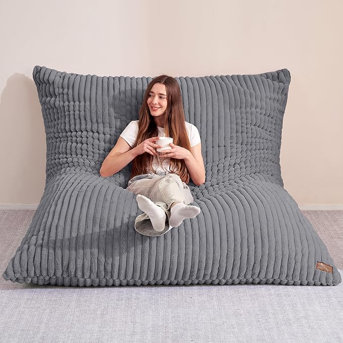 HABUTWAY 4-in-1 Bean Bag Chair, Convertible Chair by HABUTWAYMakeYourLifeComfortable