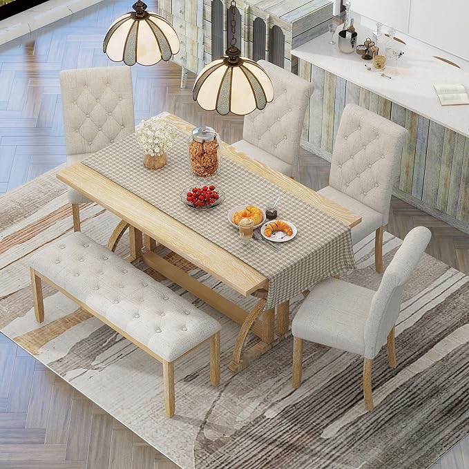 Ball & Cast 6-Piece Dining Table Set - Image 3