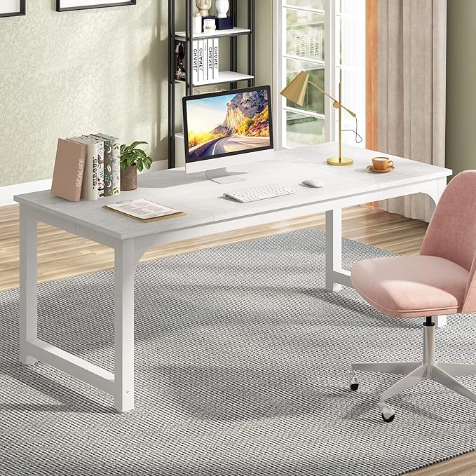 Tribesigns Modern Computer Desk, 70.8 x 31.5 inch Large Office Desk Computer - Image 4