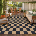 Lahome Checkered Easy Jute Rug, 9x12 Area Rug by Lahome