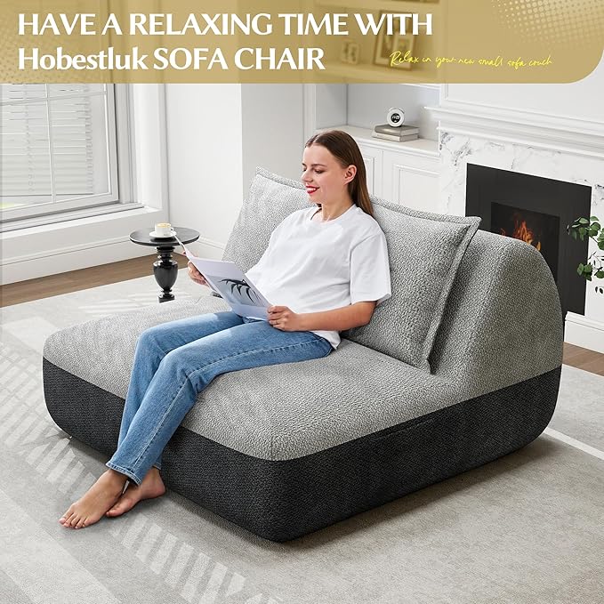 Hobestluk Small Sofa Couch Lounge Sofa Chair - Image 3