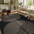 Lahome Modern Rainbow Easy Jute Outdoor Carpet, Washable Rugs 9x12 by Lahome