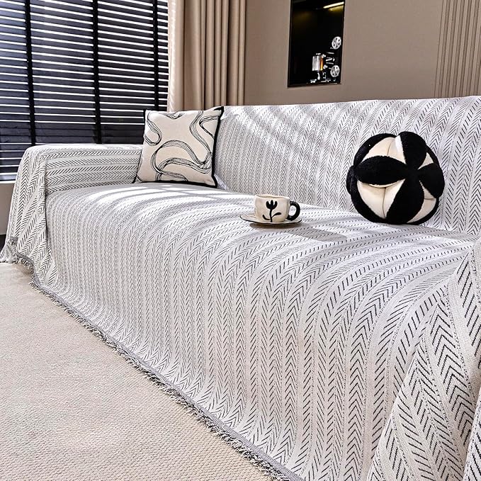 Nobildonna Sofa Cover Washable Soft Thicken Chenille Couch Cover by Nobildonna