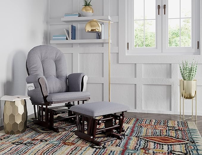 Storkcraft Premium Hoop Glider & Ottoman — GREENGUARD Gold Certified Nursery - Image 2
