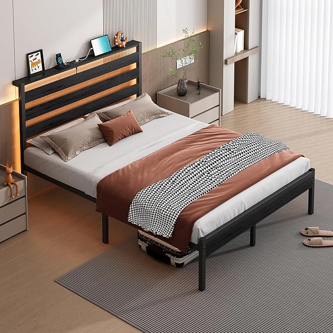 14 Inch Classic Metal Platform Bed Frame-Full Size Bed Frame - Image 7