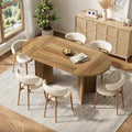 LITTLE TREE 63" Rustic Oval Dining Table by LITTLETREE