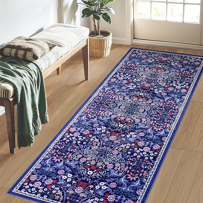 Runner Rug for Entryway: 2x10 Kitchen Rugs Non Slip Washable Ultra-Thin Soft - Image 3