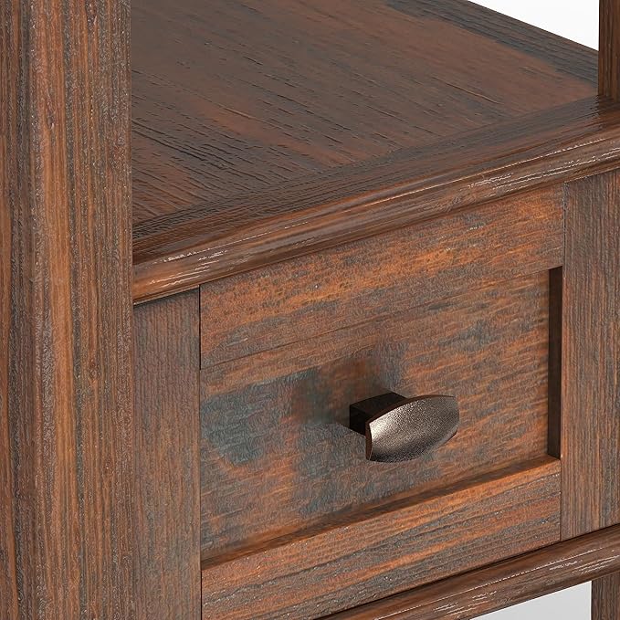 SIMPLIHOME Warm Shaker SOLID WOOD 14 Inch Wide Rectangle Transitional Narrow - Image 8