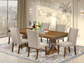 NEFL7-AWA-04-7-Piece Dining Table Set Includes a Rectangular Table and 6 Light by LuxebyEastWestFurniture