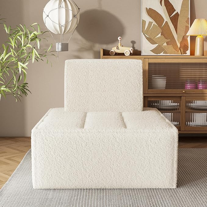 Bean Bag Chair, Accent Chair, Modular Sherpa Sofa Chair, Floor Sofa - Image 7