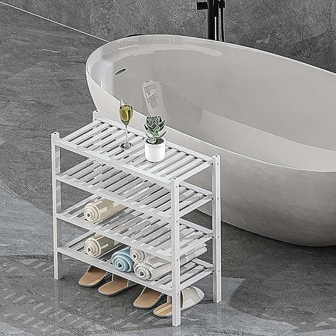 Shoe Rack 2-Tier Organizer-Stackable Storage Shelf - Image 6