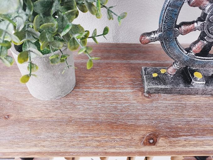 Industrial Ladder Pipe Shelves, Wall Mounted Rustic Bookshelf, Retro Metal Wood - Image 10