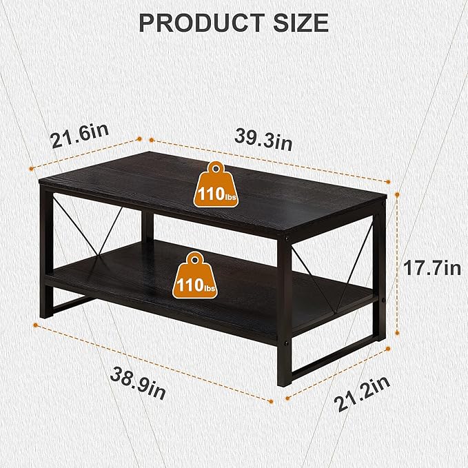 Rectangle Coffee Table Tea Table - Image 2