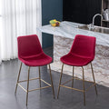 Roundhill Furniture Aufurr Modern Velvet 26.50 Counter Height Stools by RoundhillFurniture