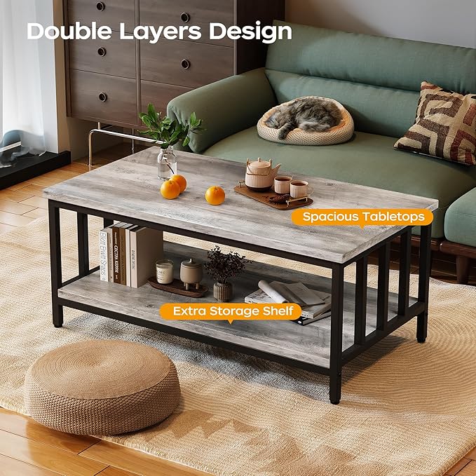 Homeiju Coffee Table for Living Room - Image 5
