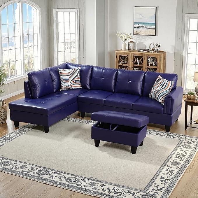 NicBex Sectional Couch 3 Pieces Sofa Set by NicBex