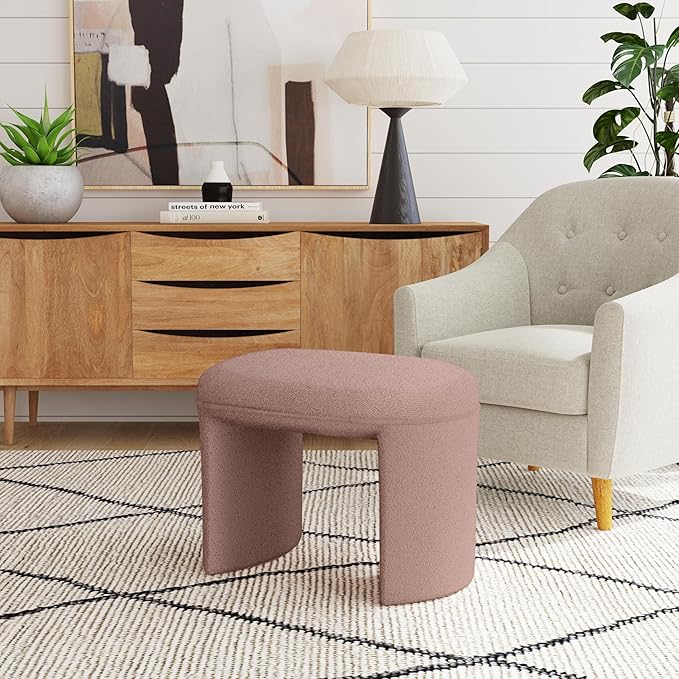 HomePop Quinn Modern Ottoman Home Décor|Ottoman - Image 2