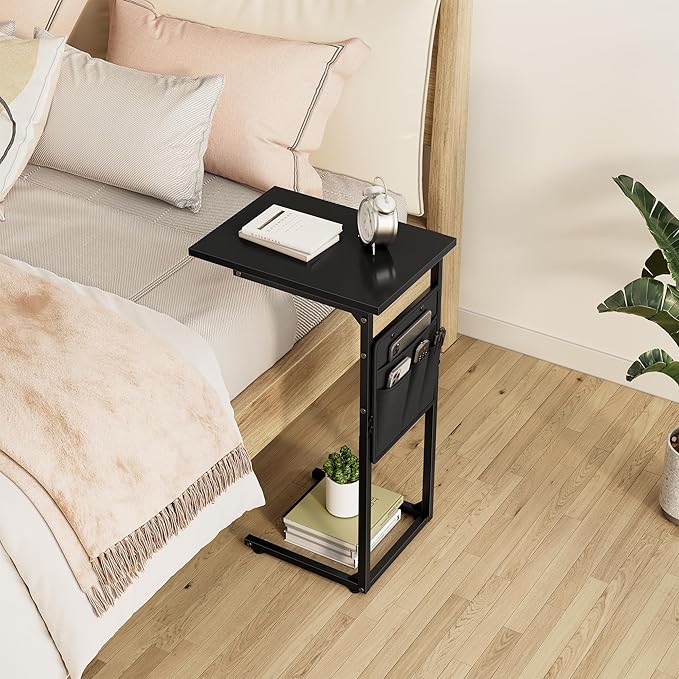 Vagusicc C Shaped End Table, Small Side Table - Image 9