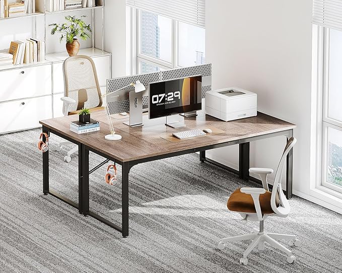 Coleshome 63 Inch Computer Desk, Modern Simple Style Desk - Image 2