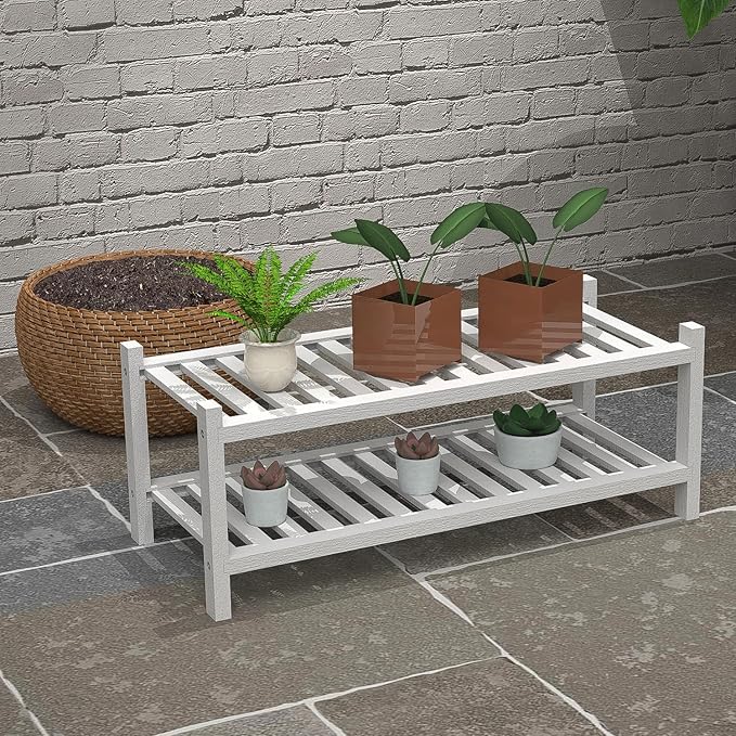 Shoe Rack 2-Tier Organizer-Stackable Storage Shelf - Image 5