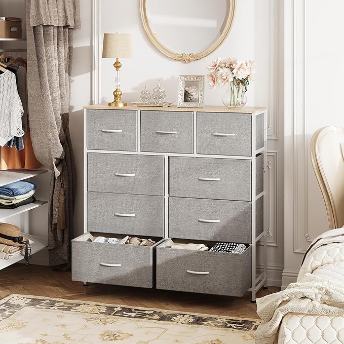 WLIVE 9-Drawer Dresser, Fabric Storage Tower - Image 8