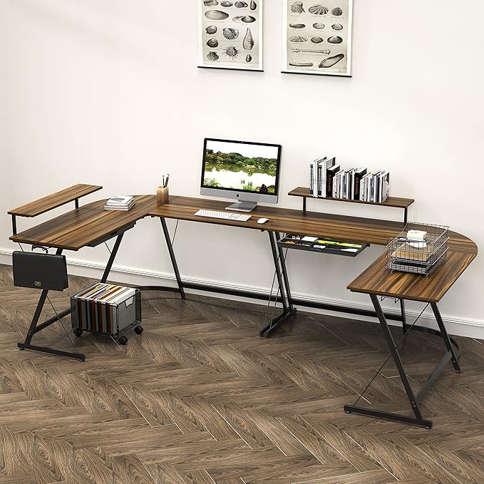 SHW 51 x 51 Inches Vista L-Shaped Desk - Image 4